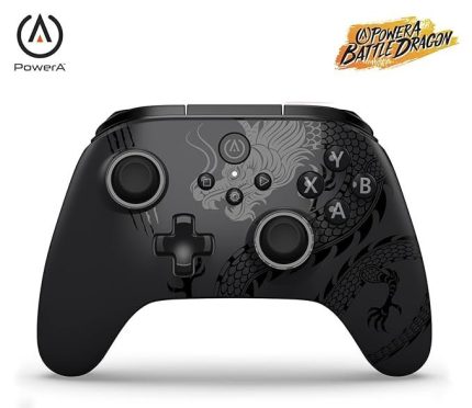 PowerA Battle Dragon™ Wireless Controller for PC and Cloud Gaming: Magnetic Hall Effect, Asymmetric Rumble Motors, 20h Playtime (Not for iOS)