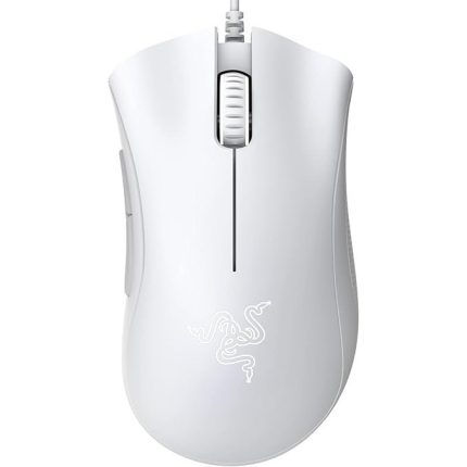 Razer DeathAdder Essential White Edition - 6400 DPI Ergonomic Wired Gaming Mouse - RZ01-03850200-R3M1