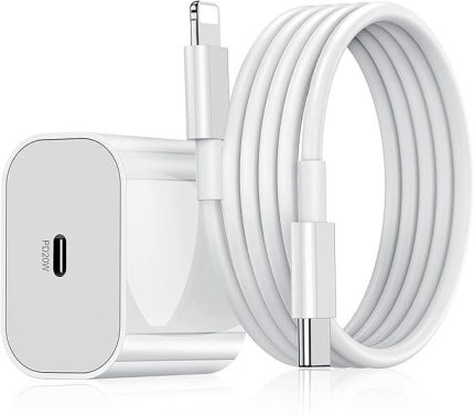 DR VAKU 20W Original (Mfi-Certified) Charger&Cable Compatible With Iphone 14/14Plus/14Pro/14Promax 13/13Pro/13Promax 12/12Pro/12/11/X/Xr Series (White)